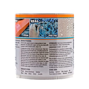 Gorilla Waterproof Patch & Seal Tape, 4" x 8', Clear, (Pack of 1)