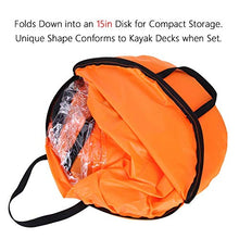 Load image into Gallery viewer, VGEBY1 Wind Sail, PVC Foldable Board Wind Sail Wind Paddle with Transparent Window for Kayak Canoes Inflatables Boats (Orange)
