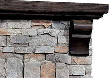 Load image into Gallery viewer, Classic Flame Pioneer Stone Electric Fireplace Mantel Package, Brushed Dark Pine - 18WM10400-I601
