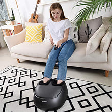 Load image into Gallery viewer, RENPHO Foot Massager Machine with Heat and Remote, Shiatsu Deep Kneading, Multi-Level Settings, Delivers Relief for Tired Muscles and Plantar Fasciitis, Fits feet up to Men Size 12
