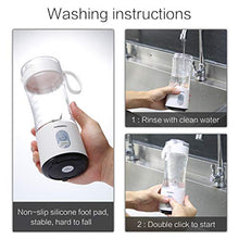 Load image into Gallery viewer, Tenswall Portable, Personal Size Smoothies and Shakes, Handheld Fruit Machine 13oz USB Rchargeable Juicer Cup, Ice Blender Mixer Home/Of, 380ML, White
