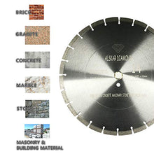 Load image into Gallery viewer, (10 Pack) ALSKAR DIAMOND ADLSS 14 inch Dry or Wet Cutting General Purpose Segmented High Speed Diamond Saw Blades for Concrete Stone Brick Masonry (14&quot; - 10 pcs)
