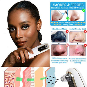 Blackhead Remover Pore Vacuum with Camera – DoVis Electric Visible Blackhead Vacume Remover Rechargeable Face Acne Comedo Pore Cleaner Extractor Blackhead Suction Tool Device for Women Men, White