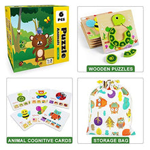 Load image into Gallery viewer, Toddler Puzzles, Wooden Jigsaw Animals Puzzles for 1 2 3 Year Old Girls Boys Toddlers, Educational Preschool Toys Gifts for Colors &amp; Shapes Cognition Skill Learning
