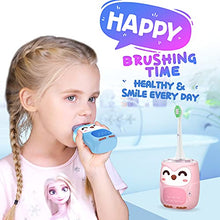 Load image into Gallery viewer, Kids Electric Toothbrush, Ultrasonic Autobrush Toothbrush Kids with 6 Modes, Whole Mouth Baby Toothbrush, IPX7 Waterproof, U Shaped Toothbrush for Children &amp; Toddlers (2-6 Year) (Light Blue)
