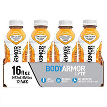 Load image into Gallery viewer, BODYARMOR LYTE Sports Drink Low-Calorie Sports Beverage, Orange Clementine, Natural Flavors With Vitamins, Potassium-Packed Electrolytes, Perfect For Athletes, 16 Fl Oz (Pack of 12)
