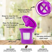 Load image into Gallery viewer, Perfect Pod Cafe Save Reusable K Cup Pod Coffee Filters | Refillable Coffee Pod Capsules with Built-In, Integrated Mesh Strainer for Use with Keurig &amp; Select Single Cup Coffee Machines, 4-Pack
