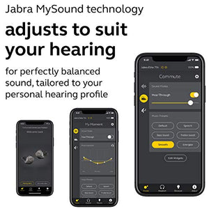 Jabra Elite 75t Earbuds – Alexa Enabled, True Wireless Earbuds with Charging Case, Titanium Black – Noise Cancelling Bluetooth Earbuds with a Comfortable, Secure Fit, Long Battery Life, Great Sound