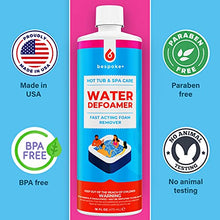 Load image into Gallery viewer, Spa Defoamer for Hot Tub &amp; Hot Tub Foam Eliminator, Spa Anti Foam for Hot Tub Owners to Keep Spa Foam Down &amp; get Foam Out, HotTub Foam Reducer &amp; Spa Bubble Remover (1- Pint)
