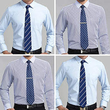 Load image into Gallery viewer, YADOCA Men's Cufflinks and Tie Clips Set Necktie Tie Bar Clips Business Shirts Wedding Tuxedo Cufflinks with Box Silver-Tone Gold-Tone Black
