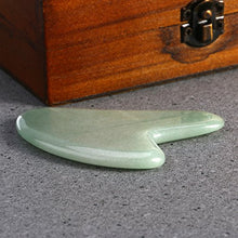 Load image into Gallery viewer, ROSENICE Gua Sha Scraping Massage Tool Green Aventurine Jade For SPA Acupuncture
