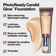 Load image into Gallery viewer, Liquid Foundation by Revlon, Photo Ready Candid Glow Face Makeup for Sensitive and Dry Skin, Longwear Sheer-Medium Coverage with Natural Glow Finish, 240 Natural Beige, 0.75 Oz
