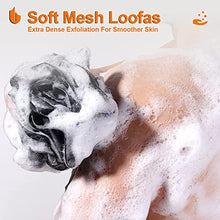 Load image into Gallery viewer, Eco-Friendly Natural Wooden Soap Dish &amp; XL 75g Soft Shower Loofahs Balls
