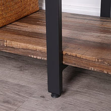 Load image into Gallery viewer, Homissue 4-Tier Industrial Style Bookshelf, Wood and Metal Bookcases Furniture for Collection, Retro Brown
