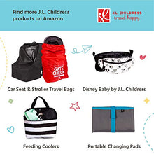 Load image into Gallery viewer, J.L. Childress Side Sling, Universal Fit Stroller Mesh Cargo Net and Organizer, Extra Stroller Storage Space, Non-Slip and Adjustable Straps, Black
