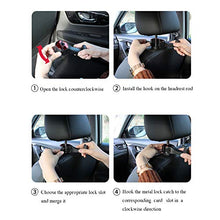 Load image into Gallery viewer, 2 Pcs New Styles Car Hooks, Car Seat Back Hooks with Phone Holder, Vehicle Seat Back Hanger Hook, Universal adjustable car headrest hook for Holding Phones and Hanging Bag, Purse, Grocery
