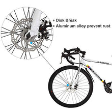 Load image into Gallery viewer, R.ROARING Commuter Road Bike 26 inch Wheels 21 Speed Shifting Bikes Dual Disc Brake Road Bicycle for Adults Mens Women, White
