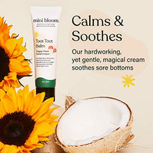 Load image into Gallery viewer, Mini Bloom Toot Toot Balm Diaper Rash Relief Cream | Baby &amp; Kid Safe | Calms &amp; Soothes Irritated Skin | Made w/Zinc Oxide, Vitamin E, Shea Butter, Coconut, Jojoba &amp; Sunflower Oils | 2 oz

