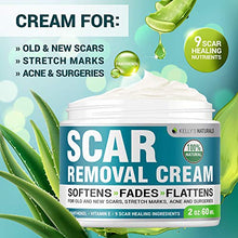 Load image into Gallery viewer, Scar Removal Cream - Effective Stretch Mark Removal - Natural Skin Repair - Acne Scar Remover Cream - Made in USA - Advanced Treatment for Old Scars &amp; Acne Scars - Clinically Proven Formula - 2 OZ
