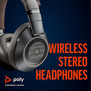 Poly (Plantronics + Polycom) Plantronics BackBeat PRO 2 Headphones - Wireless Noise Cancelling - Black Tan, Black and Tan