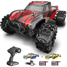 Load image into Gallery viewer, Upgraded Remote Control Car for Boys,GUOKAI 1:18 Scale Fast RC Cars All Terrain,High Speed 25MPH Rock Crawler RC Truck 4x4 Off Road Waterproof 2.4 GHz Control with Extra Shell and Battery 40+ min Run
