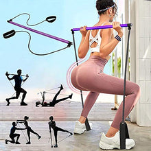 Load image into Gallery viewer, PLEASION Pilates Bar Kit with Resistance Bands, Full Body Exercise Workout Equipment for Home &amp; Gym, Pilates Stick Fitness Bar
