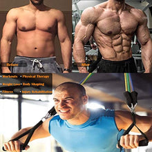 Load image into Gallery viewer, AIRIVO Resistance Bands Set (11 pcs), Elastic Workout Bands with Handles, Door Anchor, Foot Ring - Men Women Portable Home Exercise Accessories, Training, Physical Therapy Yoga Pilates
