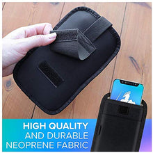 Load image into Gallery viewer, DefenderShield Universal EMF &amp; 5G Radiation Protection Pouch for Smartphones, Cell Phones and Other Electronic Devices (Medium w/Flap)
