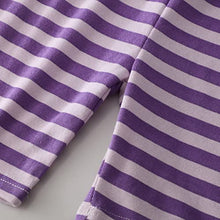 Load image into Gallery viewer, Pajamas for Girls Cute Purple Pandas Sleepwear Little &amp; Big Kids Short Sleeve Loungewear PJ Clothes 3PCS Set Size 7
