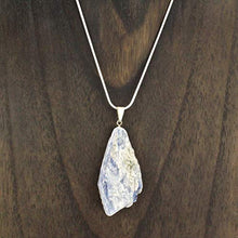 Load image into Gallery viewer, Buy 2 Get 1 FREE ~ Genuine Premium Quality Healing Raw Gemstone Pendant Necklace - Amethyst, Apatite, Citrine, Emerald, Kyanite, Lepidolite, Clear &amp; Rose Quartz, Tourmaline (Lepidolite)
