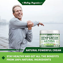 Load image into Gallery viewer, Haley Organics Hemp Cream - Made in USA - Natural Hemp Oil Extract Cream - for Discomfort in Knees, Back, Elbow and Joint - Muscle Cream infused with Arnica Extract oil, MSM and Menthol - 4 Fl Oz
