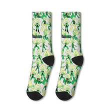 Load image into Gallery viewer, Men's Peridot-Crystal-Gems-Yellow-Hairâ€Ž-Green- Socks Long Crew Running Steven-Universe- Socks Fancy
