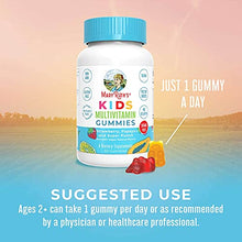 Load image into Gallery viewer, Kids Vitamins | Sugar Free | 2 Month Supply | Kids Multivitamin Gummies Made with Organic Ingredients | Multivitamin for Kids Gummy for Immune Support | Vegan | Non-GMO | Gluten Free | 60 Count
