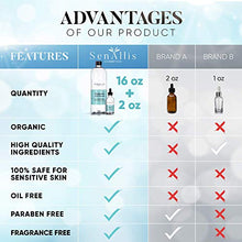 Load image into Gallery viewer, Hyaluronic Acid Serum 16 fl oz And 2 fl oz, Made From Pure Hyaluronic Acid, Anti Aging, Anti Wrinkle, Ultra Hydrating Moisturizer That Reduces Dry Skin Manufactured In USA
