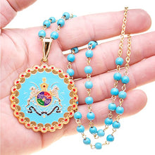 Load image into Gallery viewer, Asoodehdelan Silver PT Iran Map Faravahar Necklace Iranian Persian Zoroastrian Farvahar Persia Chain (Leather String)
