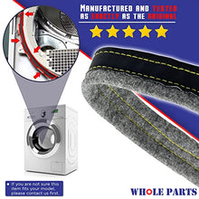 Load image into Gallery viewer, Whole Parts Dryer Drum Felt Gasket KIT Part # DC97-07618A (High Temperature LARGE Adhesive INCLUDED)- Replacement and Compatible with Some Samsung Dryers - Replaces AP4453798 - 2 Yr Warranty

