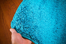 Load image into Gallery viewer, Turquoise Shag 6&#39;5x9&#39;2 Area Rug Carpet Large New
