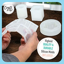 Load image into Gallery viewer, Resin Kit by Craft It Up! - Complete Starter Jewelry Making Resin Kit for Beginners - All Inclusive Craft Resin Starter Kit - Epoxy Resin Kit with Molds, Charms, Dyes &amp; Dry Flowers Included - Gift Set
