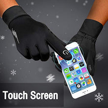 Load image into Gallery viewer, Aoliks Winter Gloves for Men Women Touchscreen Non-Slip Gloves Warm Thermal Soft Waterproof Windproof Gloves for Workout Running Cycling Riding Outdoor Sports (Black, Small)
