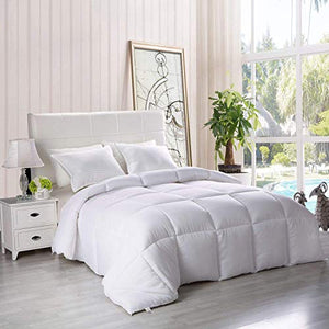 Utopia Bedding Down Alternative Comforter (Queen, White) - All Season Comforter - Plush Siliconized Fiberfill Duvet Insert - Box Stitched