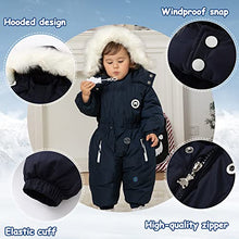 Load image into Gallery viewer, XIFAMNIY Girls Boys One Piece Snowsuits Overalls Ski Suits Winter Waterproof Coats Jumpsuits for Baby Toddler 2T-5T
