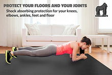 Load image into Gallery viewer, Premium Extra Large Exercise Mat - 9&#39; x 6&#39; x 1/4&quot; Ultra Durable, Non-Slip, Workout Mats for Home Gym Flooring - Plyo, MMA, Cardio Mat - Use with or Without Shoes (108&quot; Long x 72&quot; Wide x 6mm Thick)
