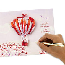 Load image into Gallery viewer, Hallmark Paper Wonder Valentines Day Pop Up Card for Significant Other (Hot Air Balloon Valentine)
