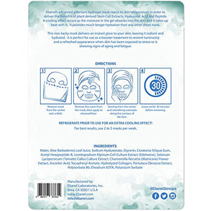 Ebanel 10-Pack Hydrogel Collagen Mask for Face, Instant Brightening Hydrating Face Mask Sheet Mask for Firming, Lifting Anti Aging Anti Wrinkle with Hyaluronic Acid, Peptide, Aloe Vera, Vitamin C & E