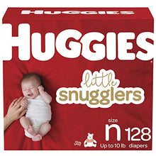 Load image into Gallery viewer, Baby Diapers Size Newborn, 128 Ct, Huggies Little Snugglers
