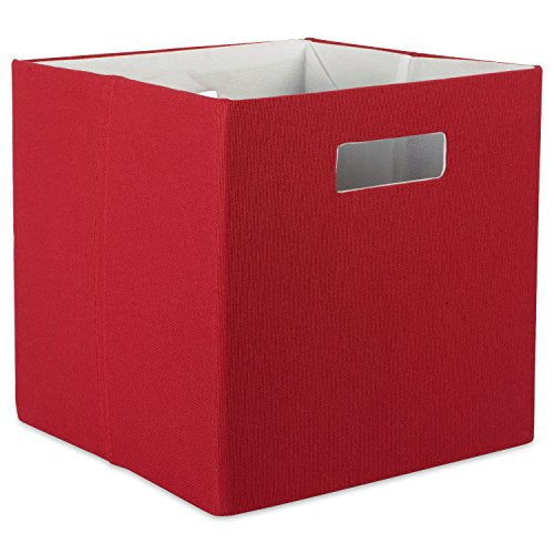 DII Hard Sided Collapsible Fabric Storage Container for Nursery, Offices, & Home Organization, (13x13x13