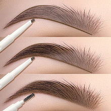 Load image into Gallery viewer, FOCALLURE 2 Pcs Eyebrow Pencil with Spoolie Brush,Sliding Eyebrow Pen Body,Precision Tip Fills and Defines Eyebrows,Waterproof Long Lasting Eyes Makeup,Light Brown
