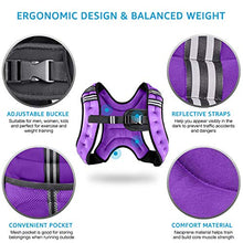 Load image into Gallery viewer, Henkelion Weighted Vest Weight Vest for Men Women Kids Weights Included, Body Weight Vests Adjustable for Running, Training Workout, Jogging, Walking - Purple - 12 Lbs
