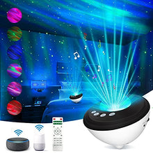 Load image into Gallery viewer, Loycco Galaxy Star Night Light Projector for Bedroom, Aurora Light Projector Compatible with Alexa &amp; Smart APP, White Noise &amp; Bluetooth Speaker Sky Light, Gift for Kids Adults Home Party Ceiling Decor

