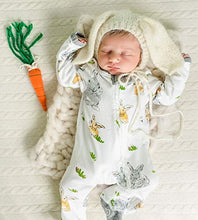 Load image into Gallery viewer, Burt&#39;s Bees Baby - Unisex Sleep &amp; Play, Organic Pajamas, NB - 9M One-Piece Zip Up Footed PJ Jumpsuit
